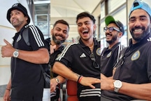 Jet Set And Go: India Cricketers in High Spirits as They Fly to Dominica for 1st Test vs West Indies